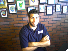 Robert Higgins at lunch