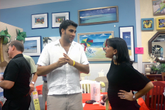 Robert Higgins at networking event